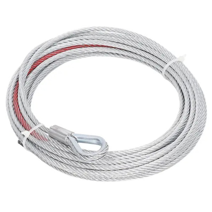 Rozsdamentes acél csörlőkötél 5.5mm 10m, 4500LBS teherbírás
