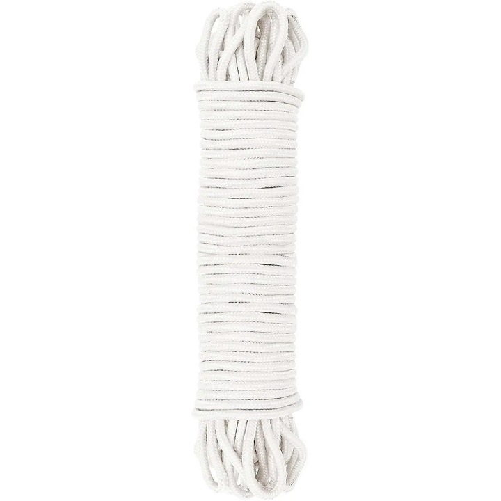 Többfunkciós nylon kötél 6MM fehér 30Mx12x6cm