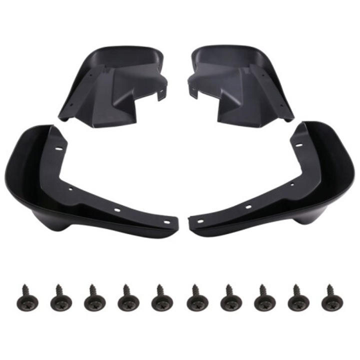Set 4 aparatori noroi fata-spate auto negru