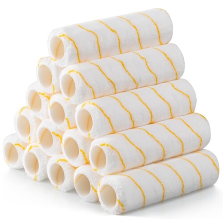 Set 15 role vopsea microfibra 23cm, densitate 1/2 inch, pentru pereti si tavane