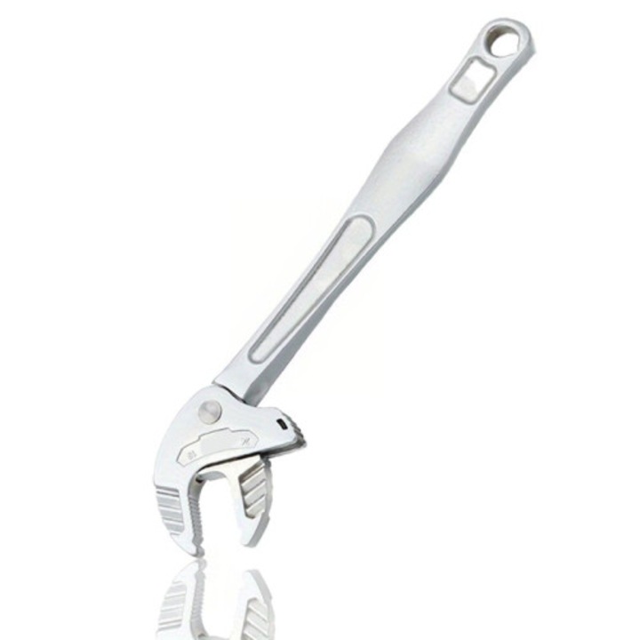 Cheie reglabila tip cleste crab, rezistenta, deschidere mare, negru