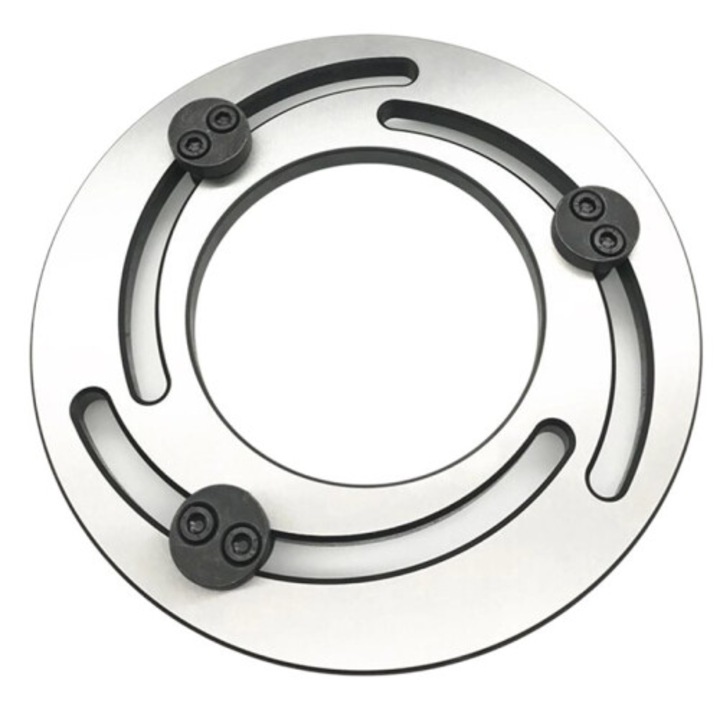 CNC esztergatokmány, 3 pofás, acél, állítható, 10cm