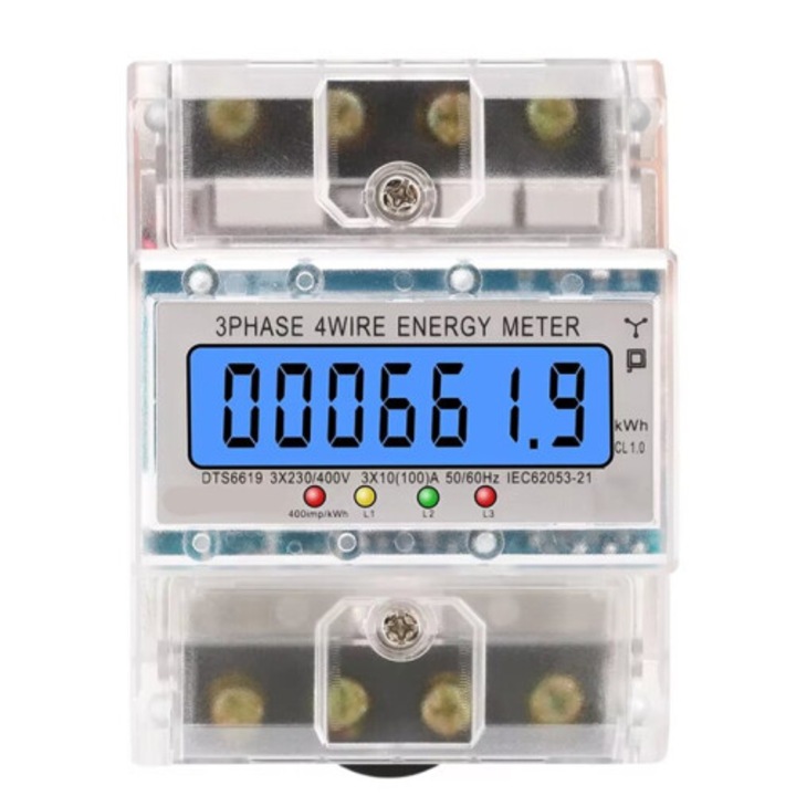 Contor digital energie 3 faze 100A LCD