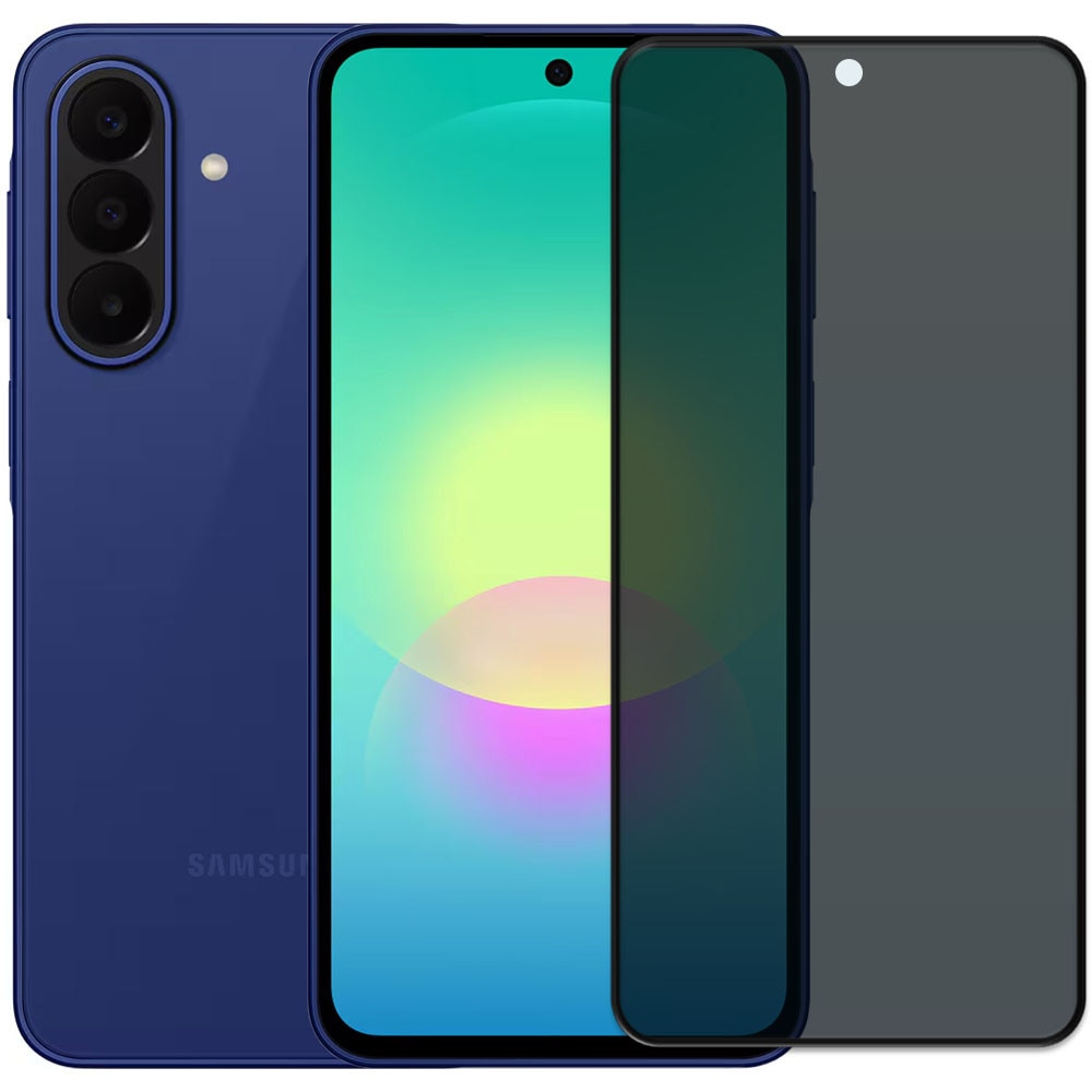 Folie din sticla securizata pentru Samsung Galaxy A27 5G, HAMSTERBOX Privacy Shield, Protectie completa ecran, Full face, Aplicare rapida, Case Friendly, Negru