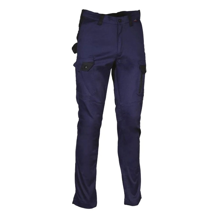 Manusi de protectie pentru riscuri minime din bumbac, rezistente la abraziune si apa, Renania Pantaloni standard Jember, culoarea bleumarin verzui - marimea 44