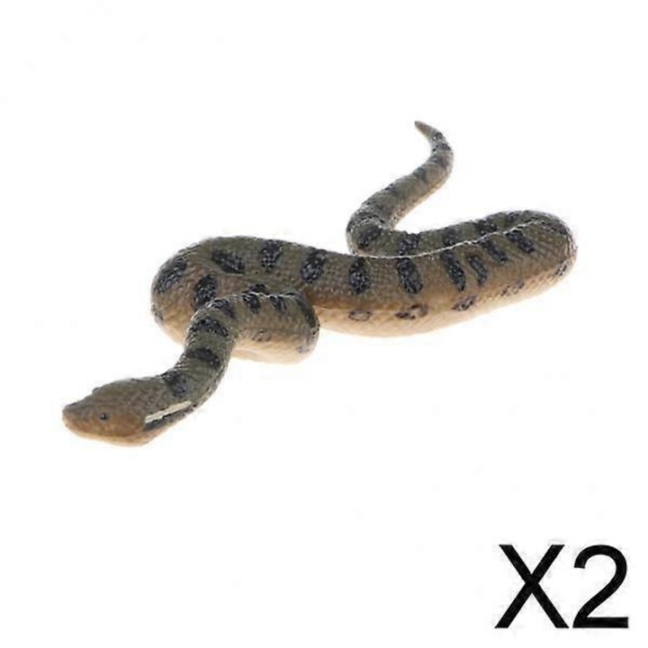2 db-os többszínű műanyag állatfigura készlet 13x5x1.7cm