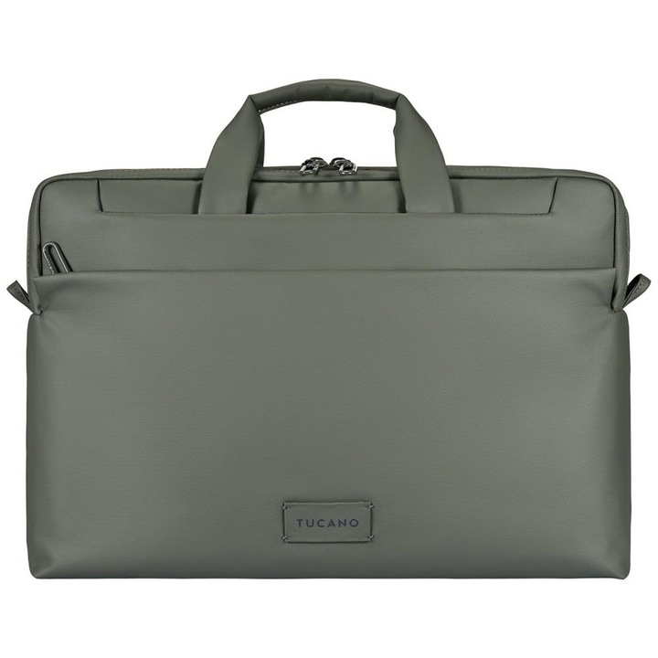 Geanta Tucano Work Out 5 compatibila cu laptop 16 inch, Curea reglabila si detasabila, Verde