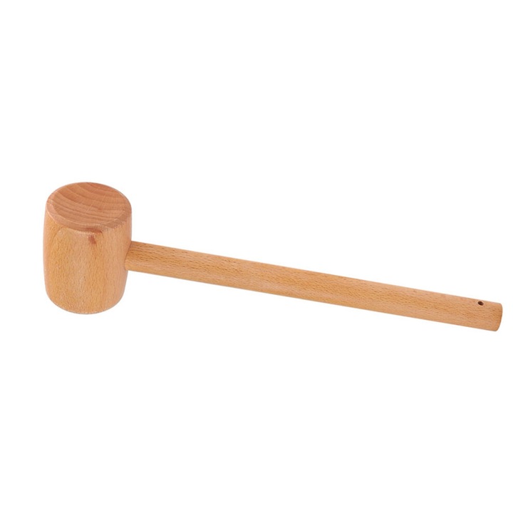 Ciocan lemn fag pentru prelucrare piele 29.5x7cm