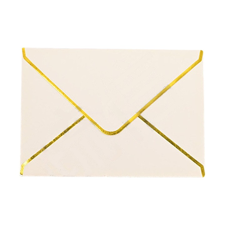 Elegáns arany borítékok, 10 db-os szett, 18.5x13.5x1cm