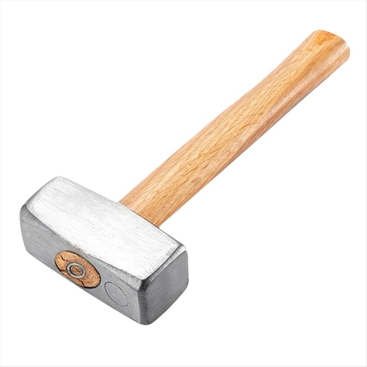 Ciocan de forjat mini, otel carbon, maner lemn, 3 lbs, 26.3cm