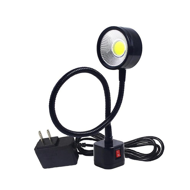 LED munkalámpa rugalmas mágneses talppal 220V 5W, fehér, standard méretek
