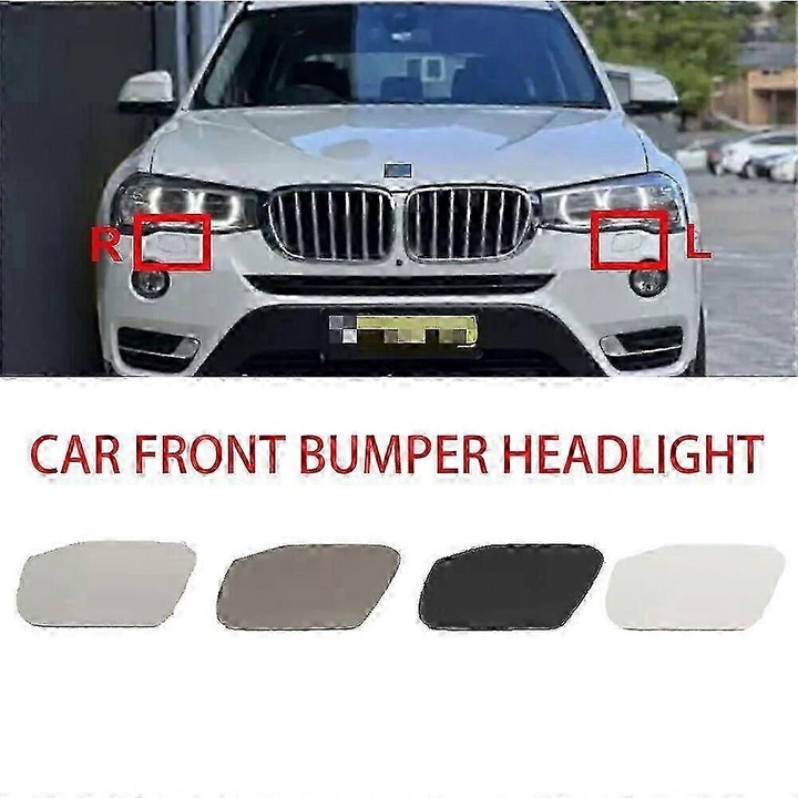 Fényszórómosó sapka, BMW X3 F25, 2014-2017, fekete, standard