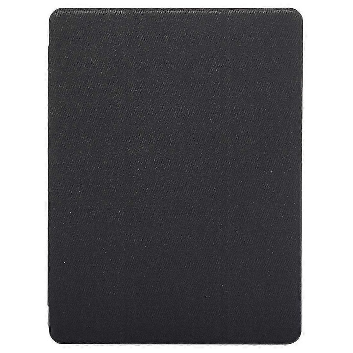 Bőrtok anyag textúrával iPad Pro 10.5 inch-hez, háromszoros állvány, tolltartó nyílások, fekete