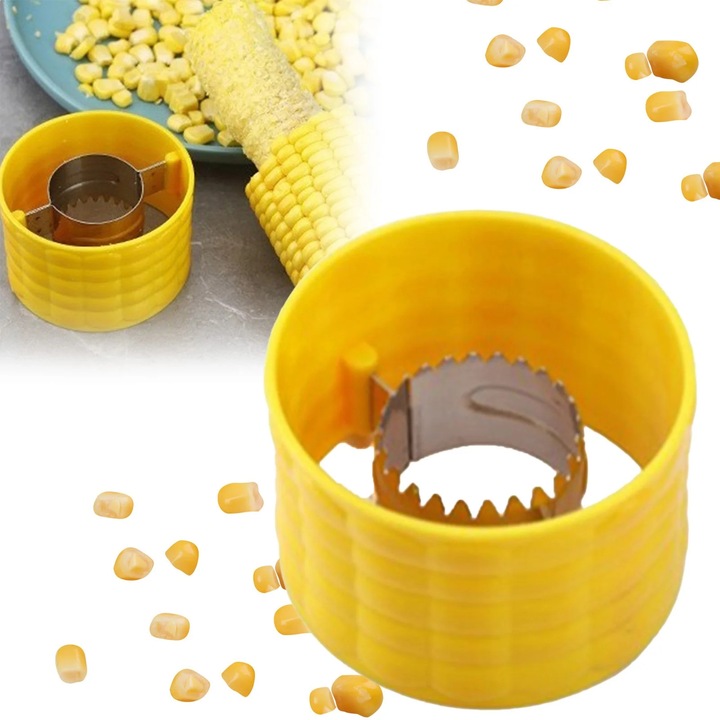 Curatator porumb manual inox 7.5x7.3x5cm, plastic