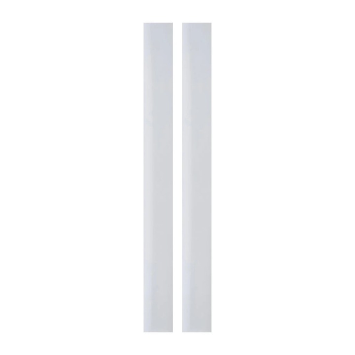 Set 2 benzi etansare silicon pentru aragaz, 53x5.7x1 cm, alb