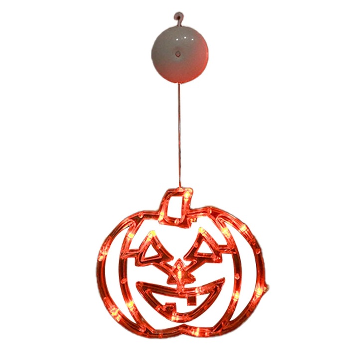 Decoratiuni Halloween lumina LED fereastra multicolor 25x18x3cm set