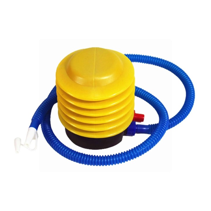 Pompa de picior pentru umflat, multicolor, usor de utilizat, plastic