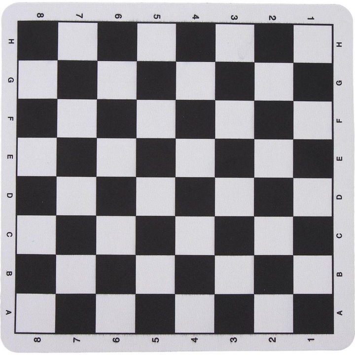 Öko-bőr sakk tálca, 24x23.6cm, szakadásálló, hordozható, egérpad