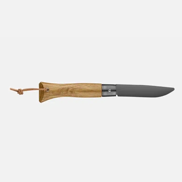 Briceag OPINEL neo6, lama inox 7 cm, negru, maner lemn stejar