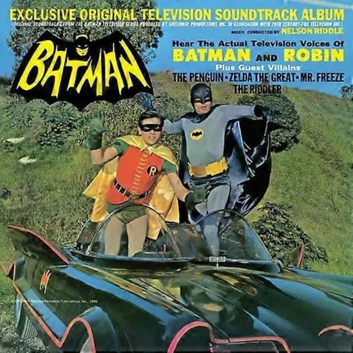 Vinyl LP Batman Nelson Riddle 1966 fekete-fehér