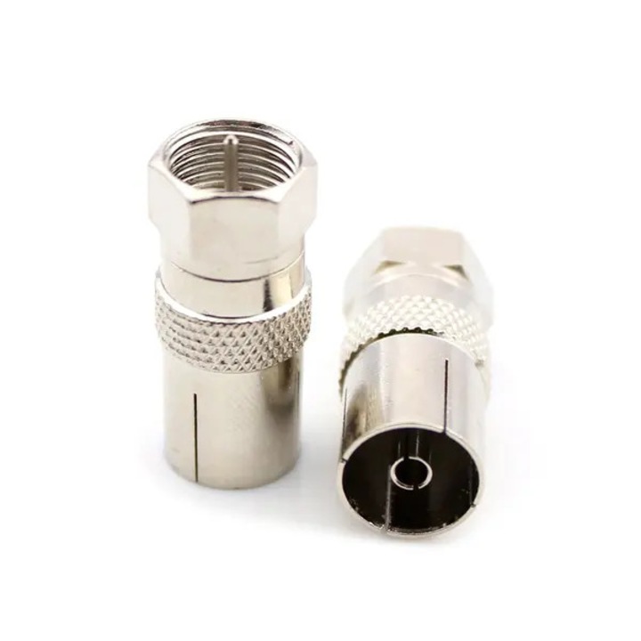 Adaptor cablu antena coaxial F-contact set 10 buc