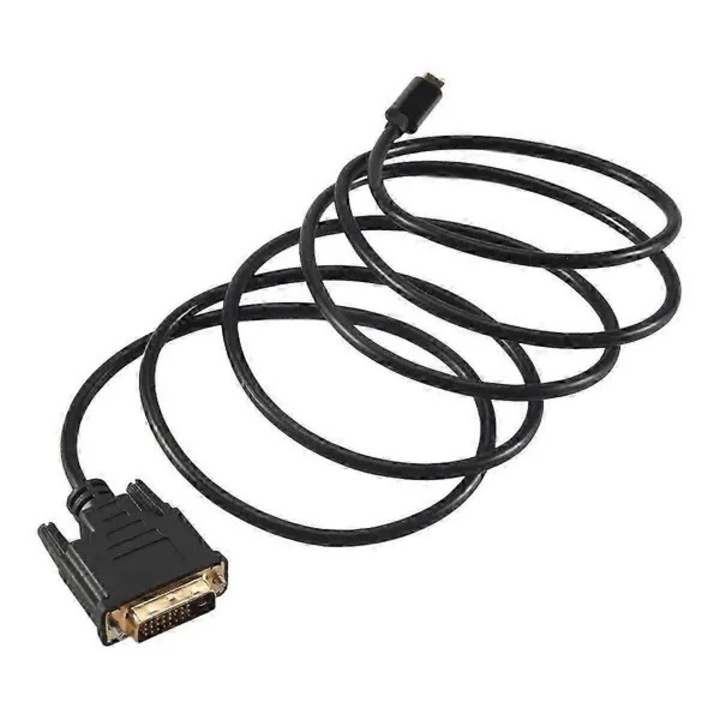 USB C - DVI kábel 4K 30Hz fekete 1.8m