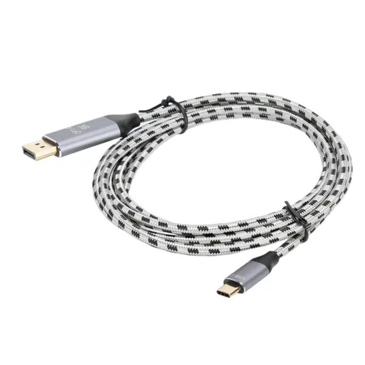 USB C-ről DisplayPort 8K 60Hz 7680x4320 1.4 videókábel 1m