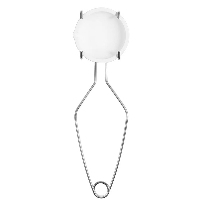 Set pentru topit metal, oala de topit si cleste, otel si cuart