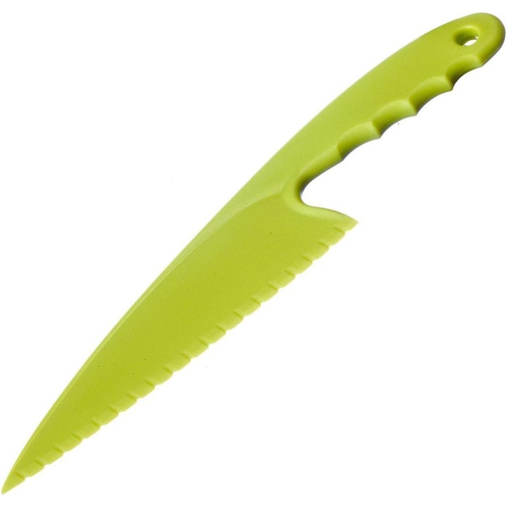 Cutit salata plastic verde 29.1x6.3x1.2cm ergonomic