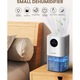 Dezumidificator si purificator aer 2-in-1, capacitate 1.7L, alb, compact
