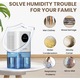 Dezumidificator si purificator aer 2-in-1, capacitate 1.7L, alb, compact