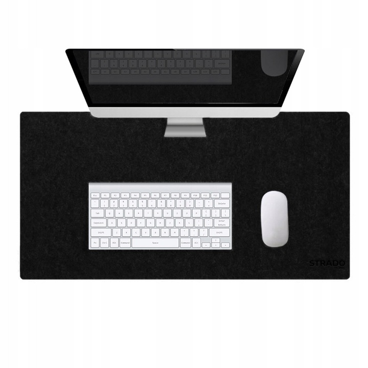 Mousepad Strado filt negru 90x45cm antiderapant 2mm