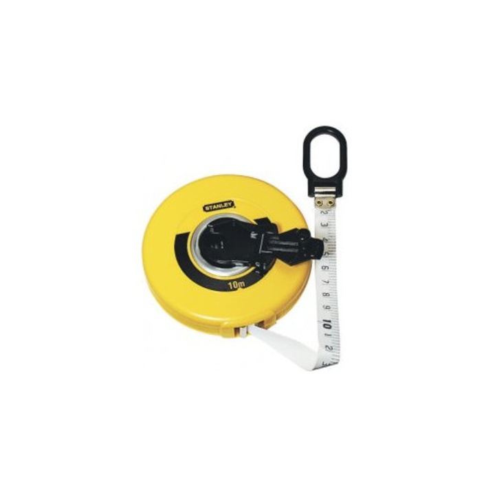 Рулетка Stanley 10м фибростъкло, корпус ABS, 12.7мм ширина