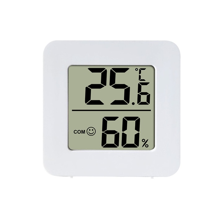 Higrometru pentru umiditate si temperatura, alb