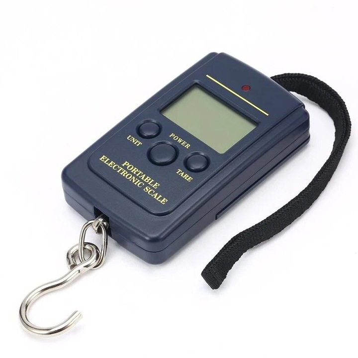 Cantar de buzunar, 40kg, 10g, LCD, negru