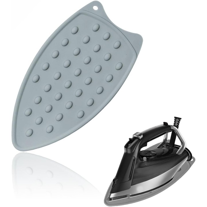 Covoras siliconic pentru calcat, suport fier de calcat, rezistent la caldura, antiderapant, 30x30cm