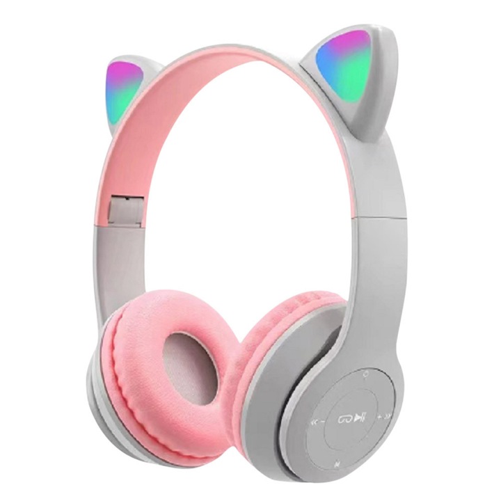 Casti wireless over-ear, stereo, negru, 40MM, 170g