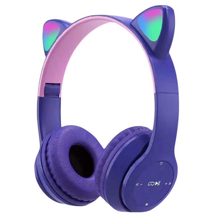 Casti Over-Ear, Stereo, Bluetooth 5.0, mov, 40MM, 170g