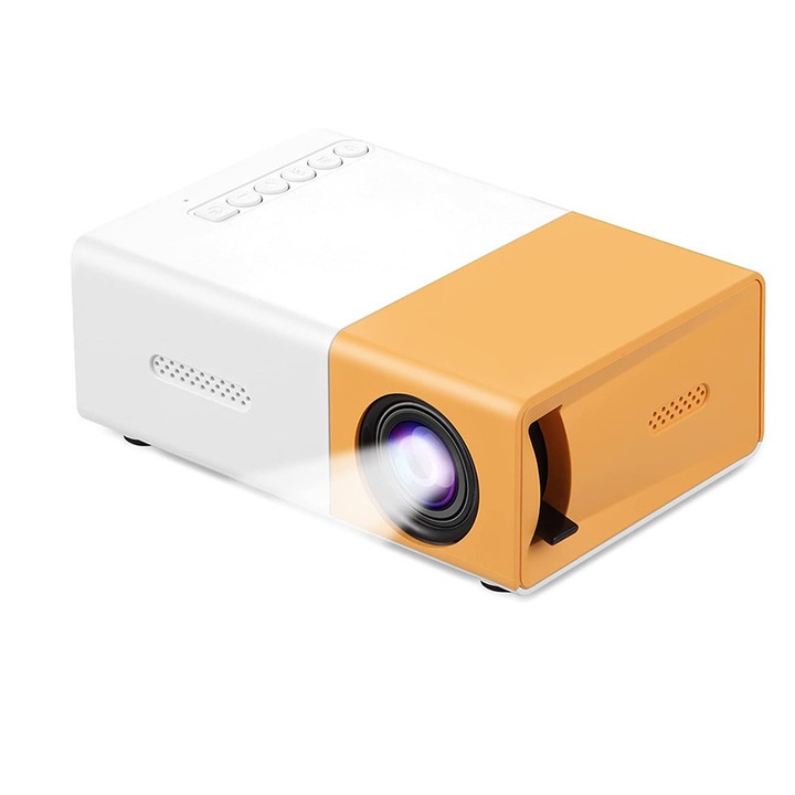 Mini videoprojektor Full HD 1920x1080, 30 lumen, USB-C HDMI, 20x60 hüvelyk