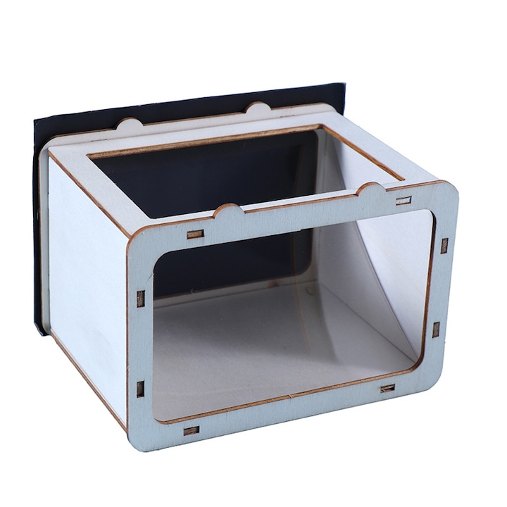 Proiector holografic compact, tehnologie proiectie in patru planuri, negru, dimensiuni mici