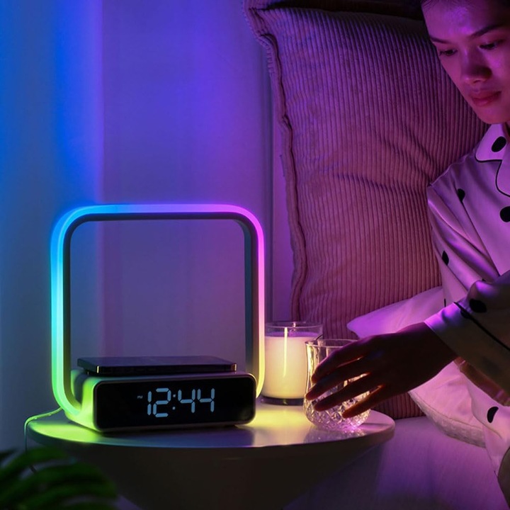Veioza ZYBLSSBB LED incarcare wireless dimabila