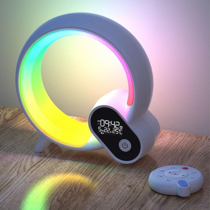 Lampa de masa ZYBLSSBB albastru Bluetooth dimabil sincronizare muzica