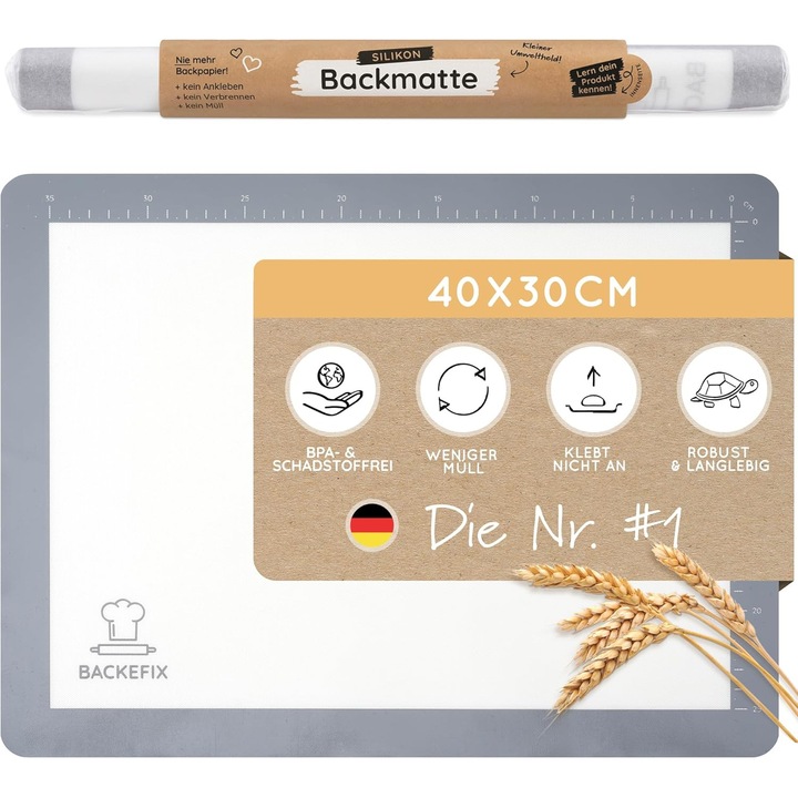 Covor Silicon Copt BackeFix 40x30cm, Anti-aderent, Rezident Termic