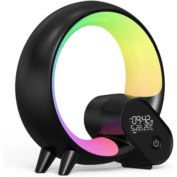 Veioza ZYBLSSBB Ritmo Bluetooth albastru dimabil 20x15cm