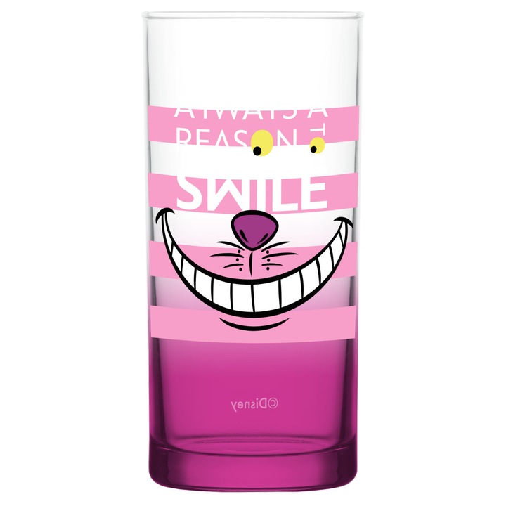 Alice Csodaországban prémium üveg pohár - 290ml