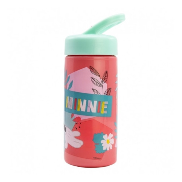 MŰANYAG SZÍVÓSZÁLAS PALACK 410 ML Minnie Egér