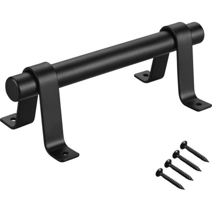 Maner negru mat pentru usi glisante 20x6x2cm