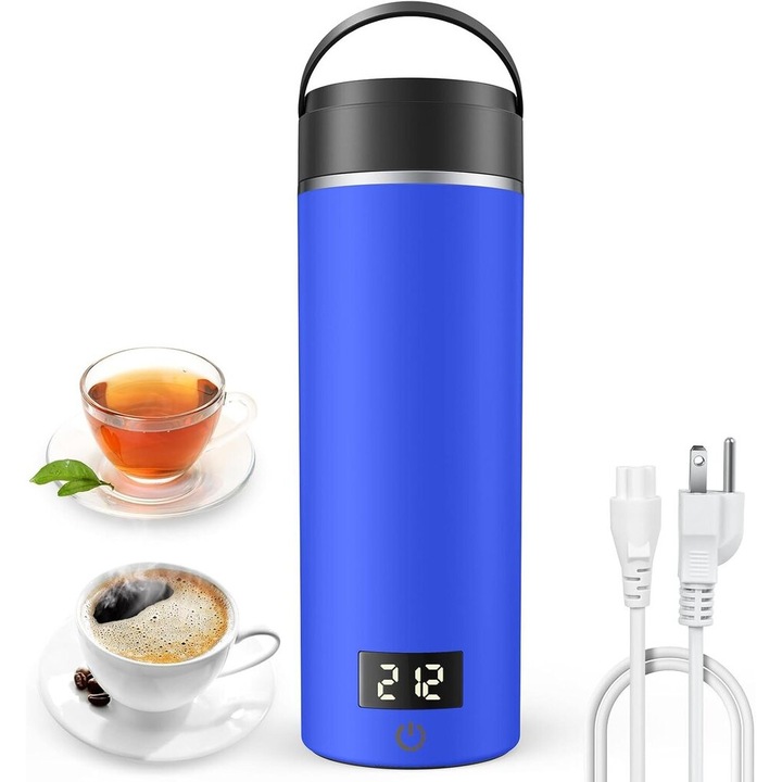Fierbator electric 500ml, reglabil temperatura, inox 316, compact