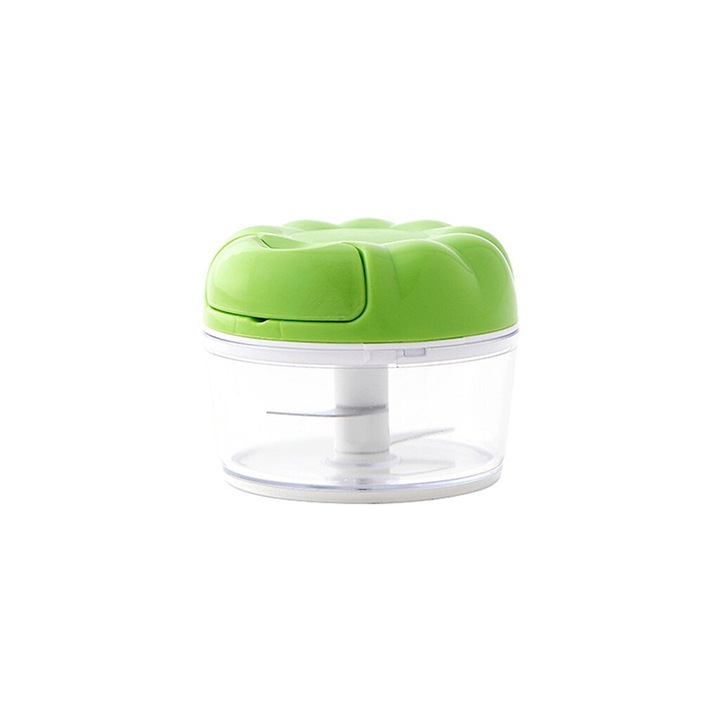 Presa manuala usturoi, compacta, verde, durabila, 156g