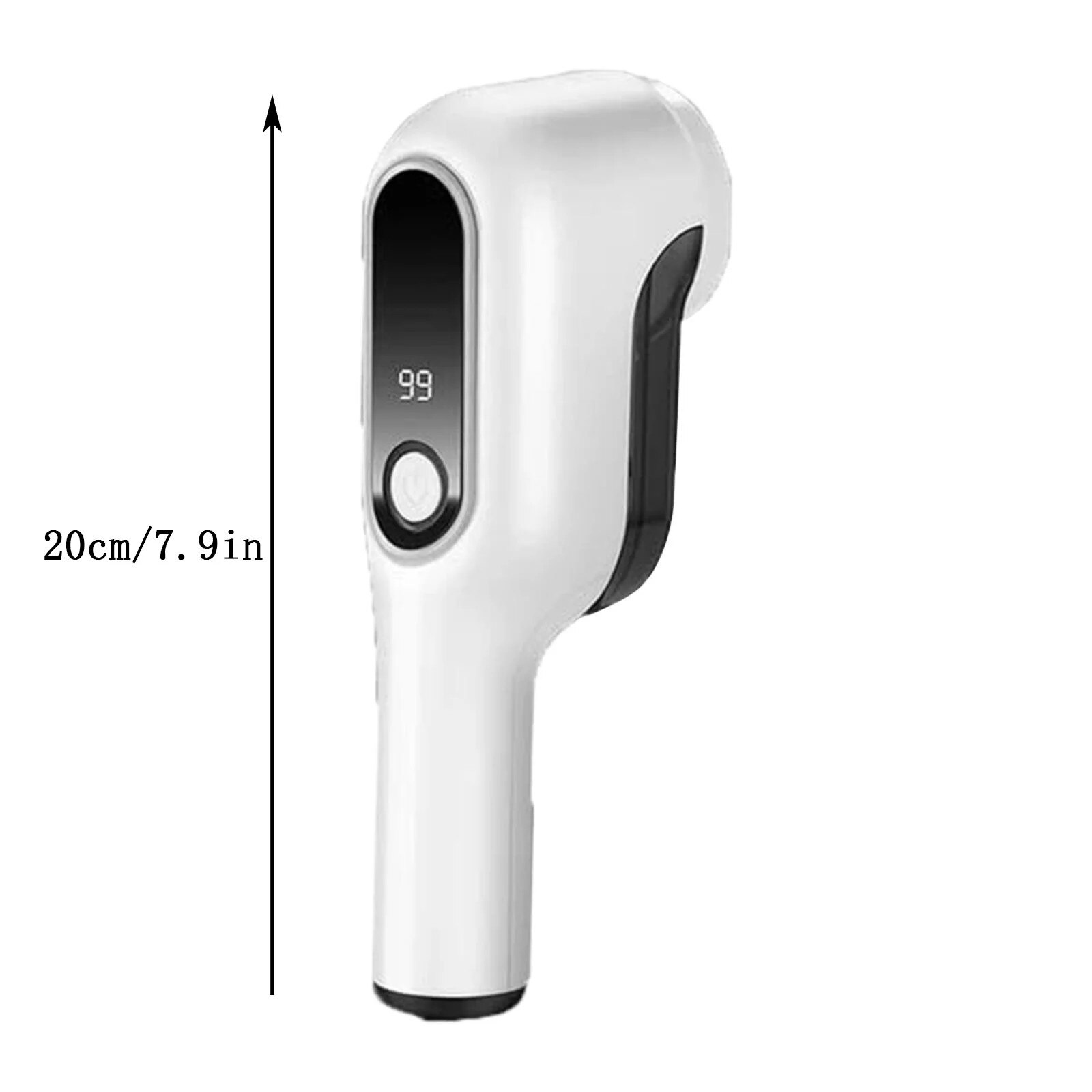 Aparat pentru scame electric ZYBLSSBB LSM2xh9409-BCS0013085-2, afisaj digital baterie, reincarcabil, design curbat, alb/ negru